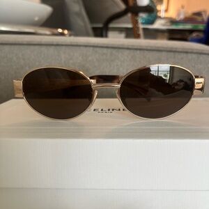 Authentic Celine NIB Rose Gold Brown Lens